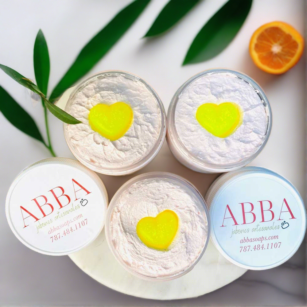 Handmade Whipped Soap - Jabón Batido Kumquat Fruity