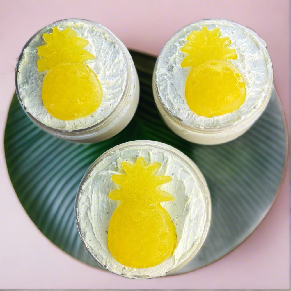 Handmade Whipped Soap - Jabón Batido Pineapple Sun