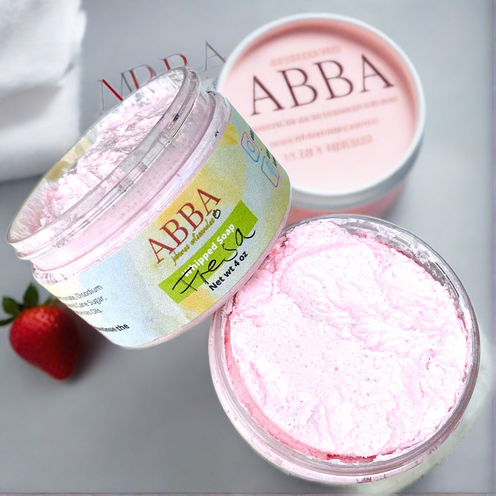Handmade Whipped Soap - Jabón Batido Strawberry