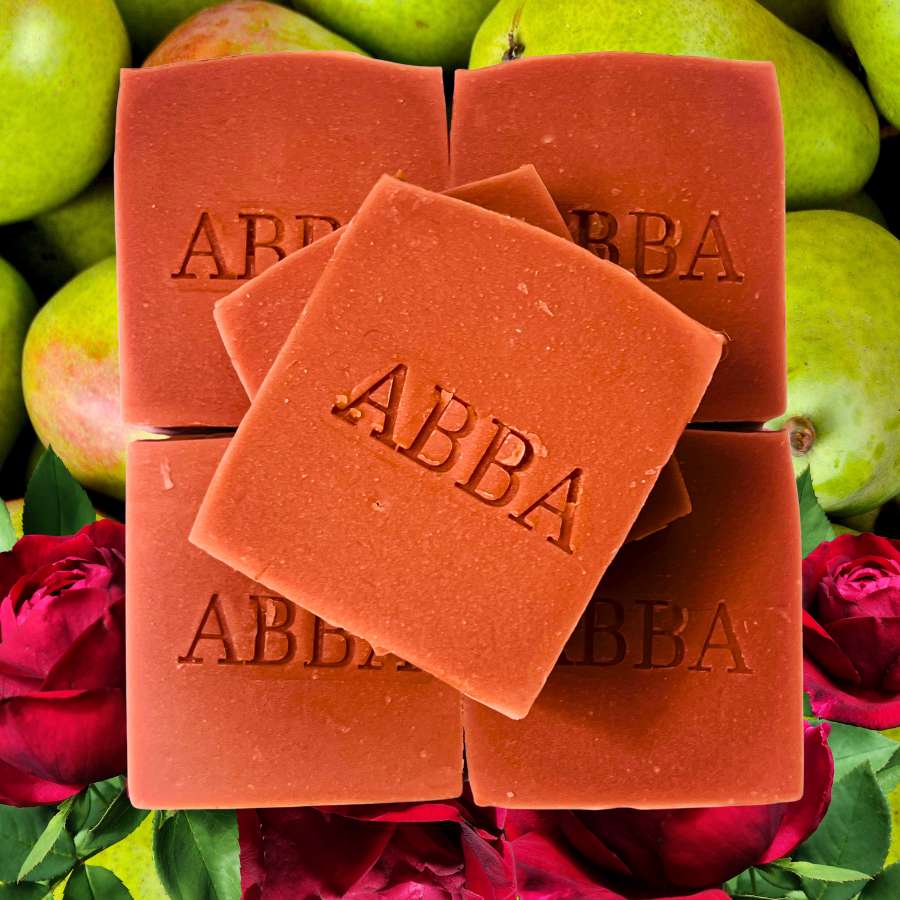 Jabón Rose Pears para Piel Sensible – Artesanal y Vegano
