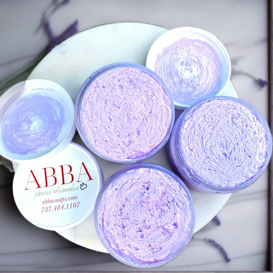 Handmade Whipped Soap - Jabón Batido Lavender Purple