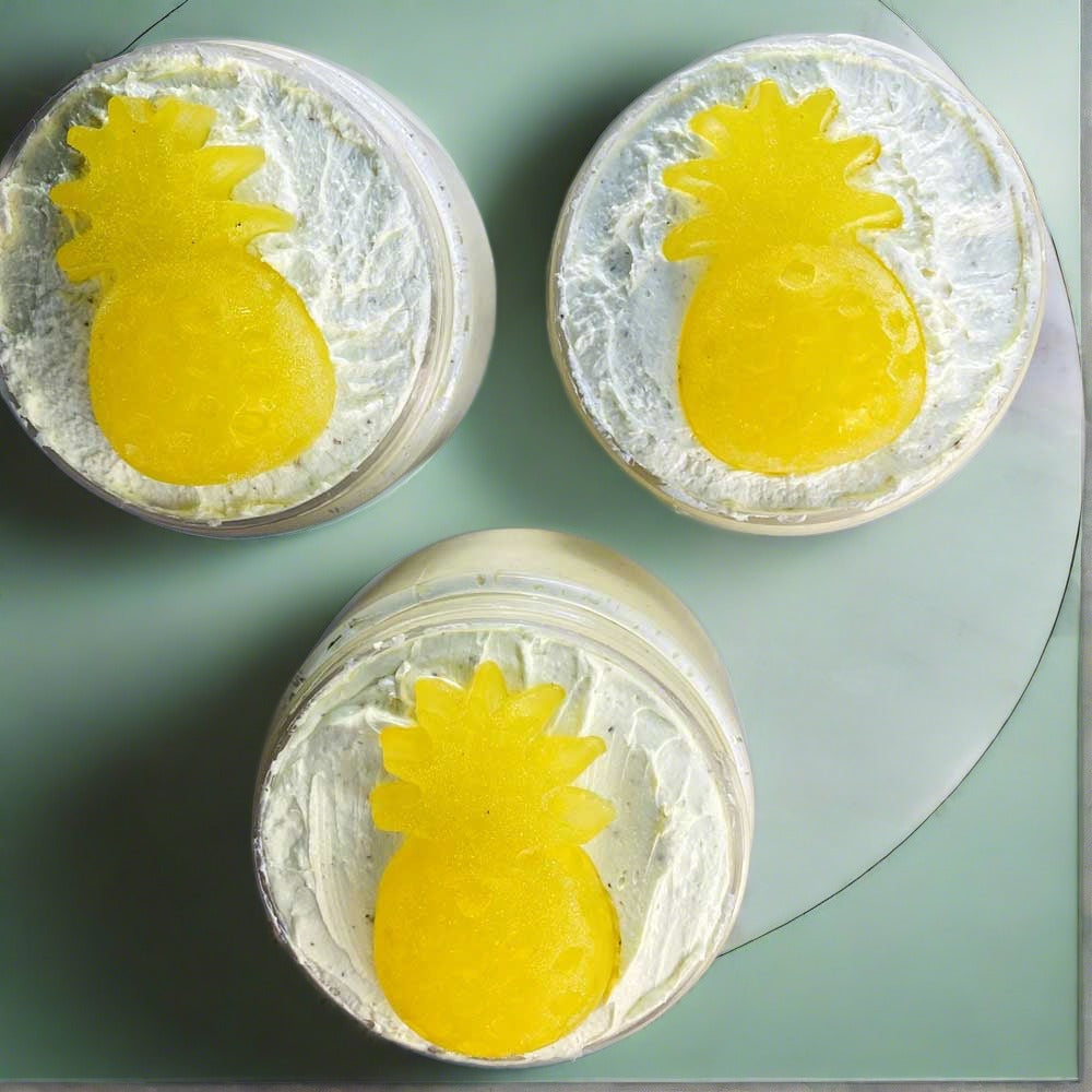 Handmade Whipped Soap - Jabón Batido Pineapple Sun