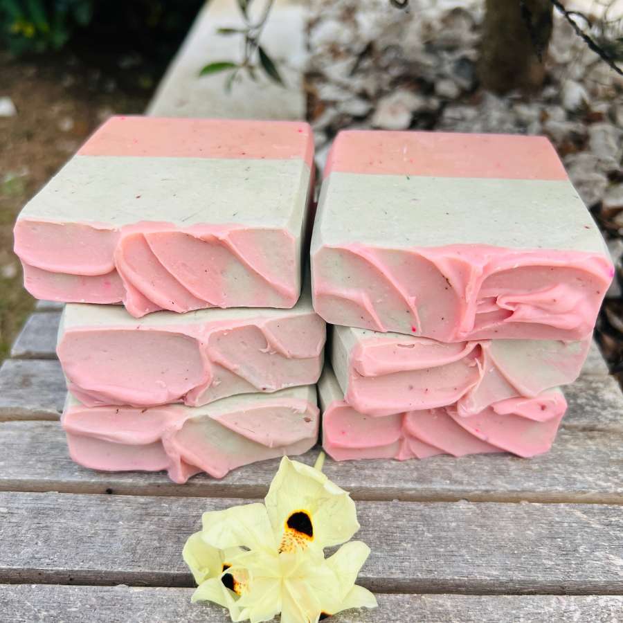 Handmade Soap Bar Green Pears photo three