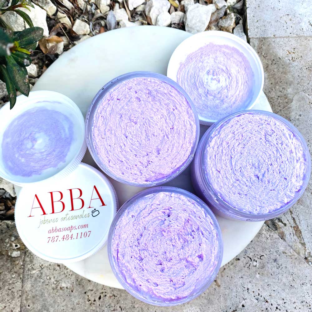 Handmade Whipped Soap - Jabón Batido Lavender Purple
