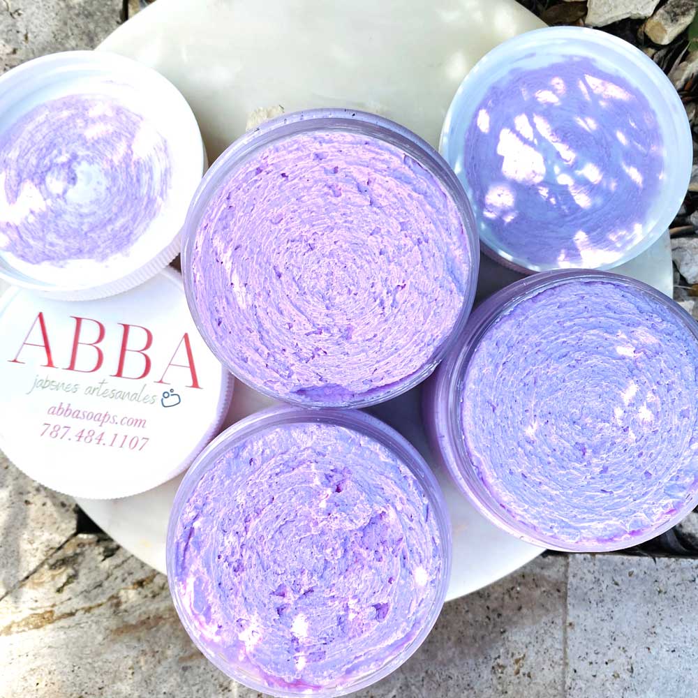 Handmade Whipped Soap - Jabón Batido Lavender Purple