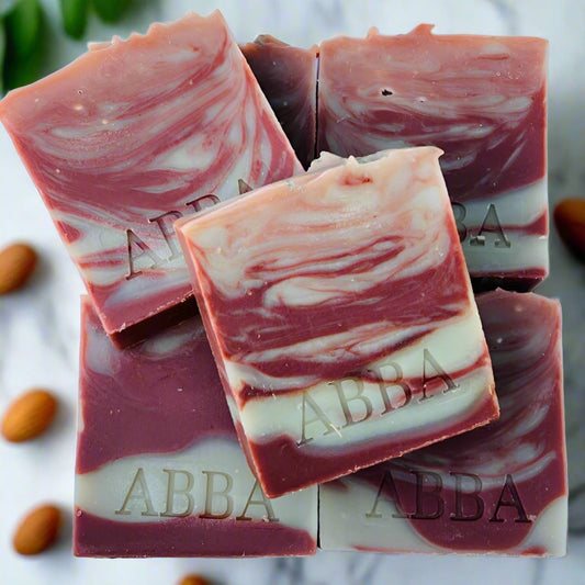Handmade Soap Bar Dry Skin Almonds Choco