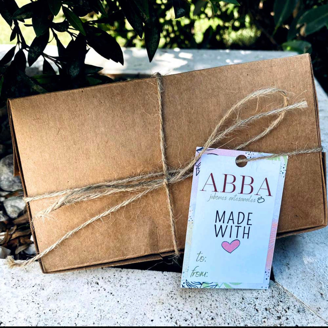 box of the gift bundle vegan artisan handmade soap bars photo